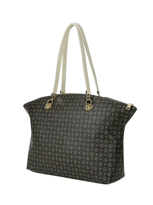 Tote Bag Heritage Logo Classic Nero/avorio POLLINI | TE8408PP02Q11/00C